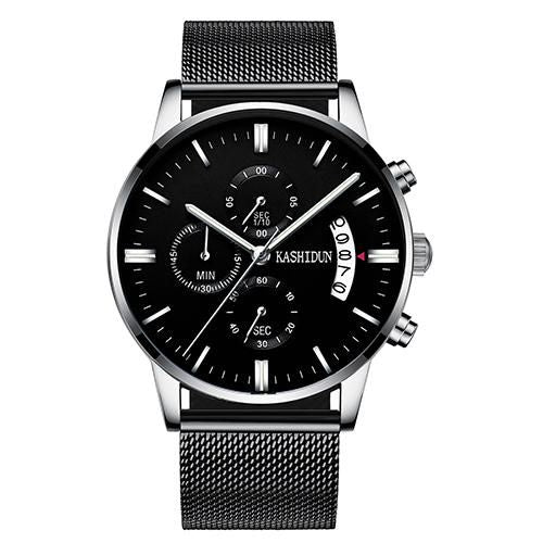 KASHIDUN. Men's Watches Sporty Casual Quartz Analog Watches Military Multi-functions 24 Hours Time with Calendar-isodeals