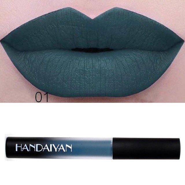 12 Colors Matte Red Lip Liquid Lipstick Waterproof Lip Tint Moisturizer Makeup Stick NudeGloss Cosmetics Lip Beauty Lip Colors
