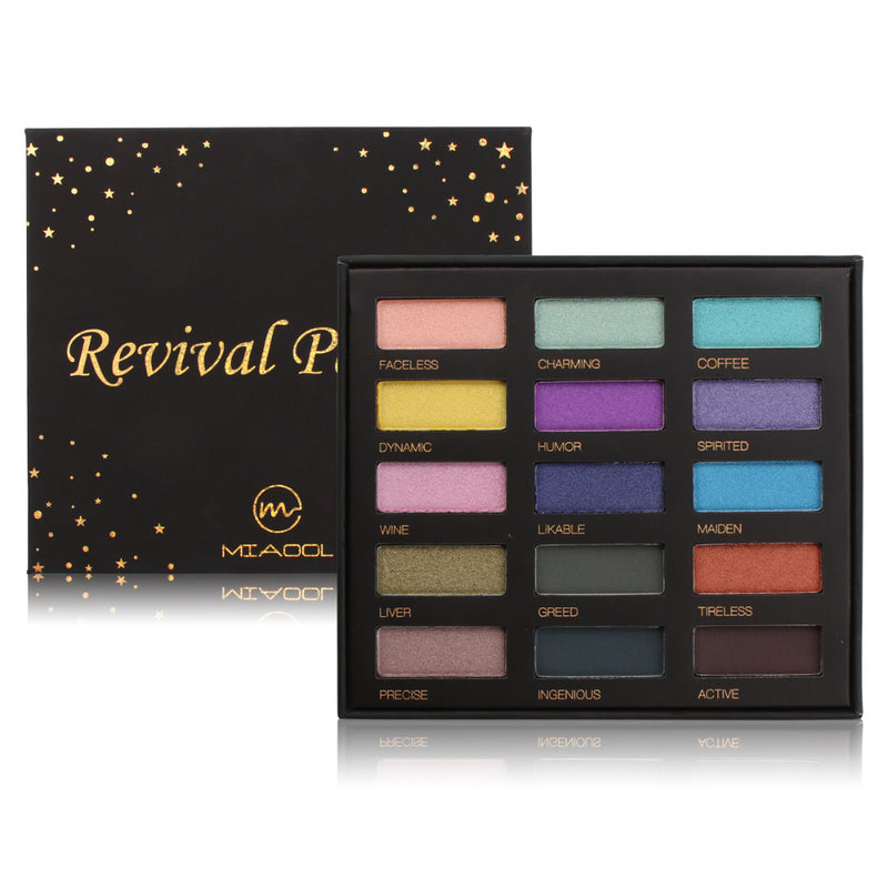 Eyeshadow Palette Shimmer Matte Glitter Eye Shadow 15 Colors in One Makeup Palette Maquillage Make Up Set for Beauty MIAOOL