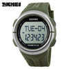 SKMEI Pedometer Heart Rate Monitor Calories Counter Fitness Tracker Outdoor Men Sports Watches Digital Watch Women Wristwatches