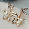 Manufacturers selling hanging butterfly earrings two wear fashion temperament Korean earrings fine jewelry for women