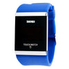 Skmei Trendy Colorful LED Touch Digital Watch,Men Watch,Women Watch,Casual Sport,Rectangle Shape Dial Rubber Band Watch