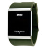 Skmei Trendy Colorful LED Touch Digital Watch,Men Watch,Women Watch,Casual Sport,Rectangle Shape Dial Rubber Band Watch