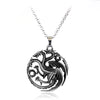 Game of Thrones Stark family lion wolf dragon deer Lannister Targaryen Stark Baratheon Arryn Greyjoy family members necklace