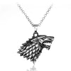 Game of Thrones Stark family lion wolf dragon deer Lannister Targaryen Stark Baratheon Arryn Greyjoy family members necklace