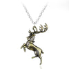 Game of Thrones Stark family lion wolf dragon deer Lannister Targaryen Stark Baratheon Arryn Greyjoy family members necklace
