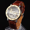 Antique Tourbillon Luxury Men's Automatic Watches Transparent Mechanical WristWatch relogios masculino Male Leather Strap New