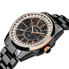 Bling Rhinestone SINOBI Luxury steel Quartz Watch Women Clock female Ladies Dress Wristwatch Gift Silver Gold 2017 relojes mujer