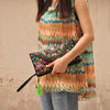 Women Bag Handbags Summer Cotton Clutch Embroidered Purse Phone Coin Tassel Small Floral Female Bolsa Casual Wallet Vintage Sale