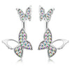 Manufacturers selling hanging butterfly earrings two wear fashion temperament Korean earrings fine jewelry for women