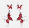 Manufacturers selling hanging butterfly earrings two wear fashion temperament Korean earrings fine jewelry for women