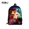 Cool Pet Dog Husky Children Backpack 3D Animal Printing Travel Daypack-isodeals