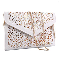 Hollow Out Shoulder Bags Crossbody Day Clutches Women Messenger  Bag Ladies Handbags Vintage Style Chain Envelope Bag