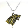 Game of Thrones Stark family lion wolf dragon deer Lannister Targaryen Stark Baratheon Arryn Greyjoy family members necklace
