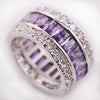 Weinuo Sterling-Silver-Jewelry Multi Colour Crystal Zircon 925 Sterling Silver Jewelry-isodeals