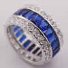 Weinuo Sterling-Silver-Jewelry Multi Colour Crystal Zircon 925 Sterling Silver Jewelry-isodeals