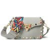 High Quality PU Leather Women Crossbody Bags Fashion Color Rivet Design Women Shoulder Bags Color Shoulder Strap Ladies Bag 2017