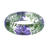 LIEBE ENGEL Transparent Resin Bracelet Bangle Dried Flower Red Leaf Love Bracelet Cuff For Women Best Gift Summer Jewelry 2017-isodeals
