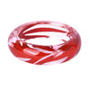 LIEBE ENGEL Transparent Resin Bracelet Bangle Dried Flower Red Leaf Love Bracelet Cuff For Women Best Gift Summer Jewelry 2017-isodeals