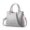 Luxury Women Leather Handbag Women Messenger Bag Female Leather Shoulder Bag Women's Embroidery Flower Handbag sac a main