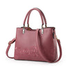 Luxury Women Leather Handbag Women Messenger Bag Female Leather Shoulder Bag Women's Embroidery Flower Handbag sac a main