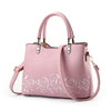Luxury Women Leather Handbag Women Messenger Bag Female Leather Shoulder Bag Women's Embroidery Flower Handbag sac a main
