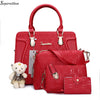 Soperwillton Women Bag Luxury Handbags Shoulder Patchwork Crossbody Messenger Women's Bag 4 Pieces Female Bolsa Feminina #1122