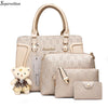 Soperwillton Women Bag Luxury Handbags Shoulder Patchwork Crossbody Messenger Women's Bag 4 Pieces Female Bolsa Feminina #1122