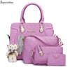 Soperwillton Women Bag Luxury Handbags Shoulder Patchwork Crossbody Messenger Women's Bag 4 Pieces Female Bolsa Feminina #1122