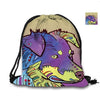 Australian Shepherd Drawstring Bag Cute Pet Dogs Custom Animal Backpack Border Collie Printed Double Sides For Woman School Girl