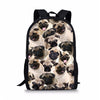 Cool Pet Dog Husky Children Backpack 3D Animal Printing Travel Daypack-isodeals