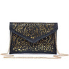 Luxury hollow out PU leather Day Clutches vintage Clutch bags brand design women bags fashion women messenger bags S982