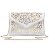 Luxury hollow out PU leather Day Clutches vintage Clutch bags brand design women bags fashion women messenger bags S982