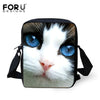 FORUDESIGNS Casual Women Handbag 3D Cat Cross-body Bags For Girls Child Small Shoulder Bag Kids Messenger Bag Mochilas Infantil
