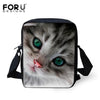 FORUDESIGNS Casual Women Handbag 3D Cat Cross-body Bags For Girls Child Small Shoulder Bag Kids Messenger Bag Mochilas Infantil