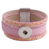 Newest Partnerbeads snap bracelets jewelry 8.26 inch PU leather bracelets fit 18-20mm-isodeals