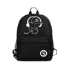 Fashion Noctilucent Cartoon Men's Backpack Teenagers School Night Lighting Bags with free USB+Pen Bag+Antitheft Lock Backpack