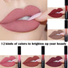 12 Colors Matte Red Lip Liquid Lipstick Waterproof  Lip Tint Moisturizer Makeup Stick NudeGloss Cosmetics Lip Beauty Lip Colors