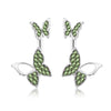 Manufacturers selling hanging butterfly earrings two wear fashion temperament Korean earrings fine jewelry for women