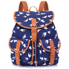 Sansarya New 2017 School Bag Bohemian Vintage Women Backpack Drawstring Printing Canvas Bagpack Sac a Dos Femme Rucksack Female