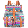 Sansarya New 2017 School Bag Bohemian Vintage Women Backpack Drawstring Printing Canvas Bagpack Sac a Dos Femme Rucksack Female
