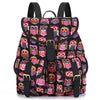 Sansarya New 2017 School Bag Bohemian Vintage Women Backpack Drawstring Printing Canvas Bagpack Sac a Dos Femme Rucksack Female