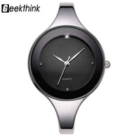 GEEKTHINK Luxury Brand Fashion Quartz Watch Stainless Steel Bracelet Watches-isodeals
