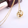 Trendy Stainless Steel Womens Necklace Pendant Women Crystal Gold Rose Gold Silver Colors Carter Love Brand Jewelry Necklaces