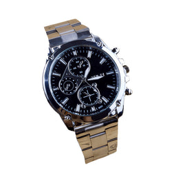 Business About Men Stainless Steel Band Machinery Sport Quartz Watch