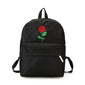 Men Heart Canvas Backpack Cute Women Rose Embroidery Backpacks for Teenagers Women's Travel Bags Mochilas Rucksack School Bags