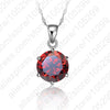 JEXXI Classic 6 Claw Cubic Zircon Pendant 925 Sterling Silver Necklace for Women Engagement & Wedding Jewelry