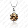 JEXXI Classic 6 Claw Cubic Zircon Pendant 925 Sterling Silver Necklace for Women Engagement & Wedding Jewelry