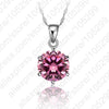 JEXXI Classic 6 Claw Cubic Zircon Pendant 925 Sterling Silver Necklace for Women Engagement & Wedding Jewelry