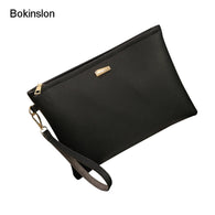 Bokinslon Fashion Woman Bags PU Leather Solid Color Women Crossbody Bags Simple Practical Female Shoulder Bags